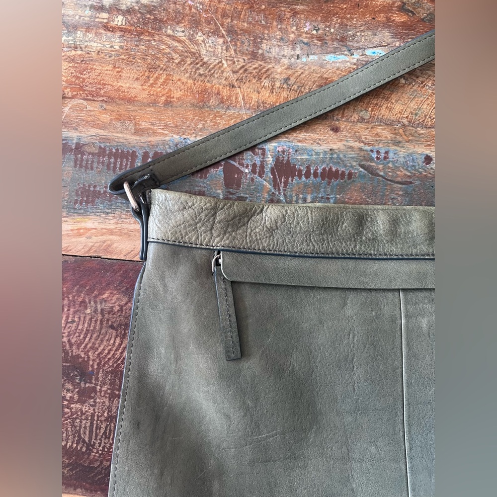 Elk Leather handbag green - Picture 3 of 9